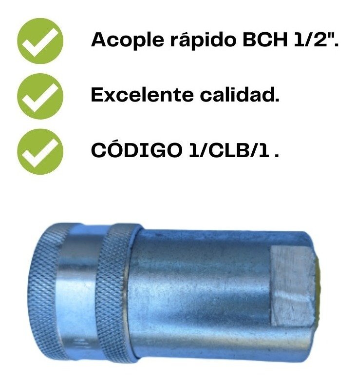 Acople Hidráulico Hembra Bch 1/2 Npt Delfabro S.r.l - Imagen 2