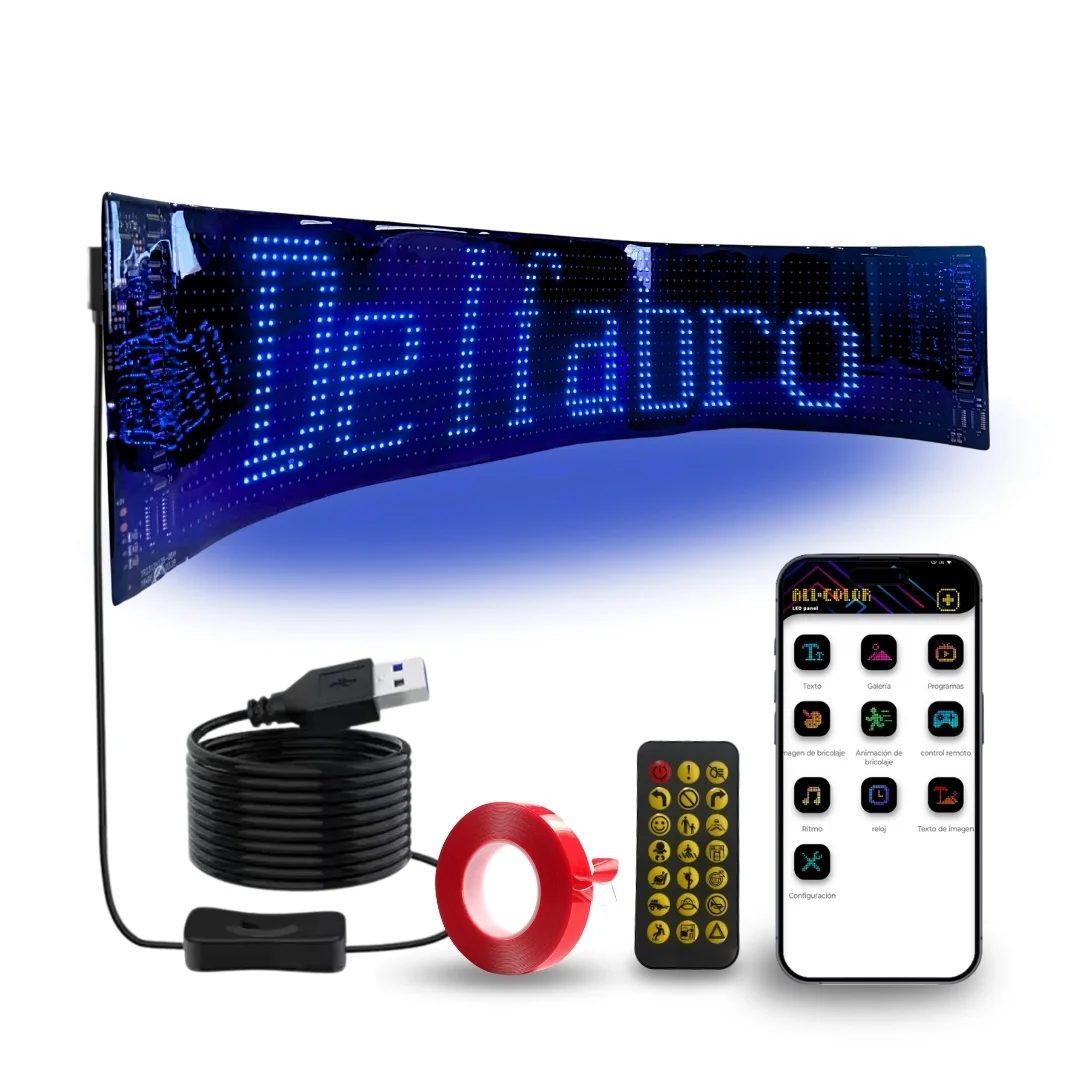 Luz Led Ojos Animados 1u De 60x12 Cm Usb Rgb Multicolor - Imagen 5